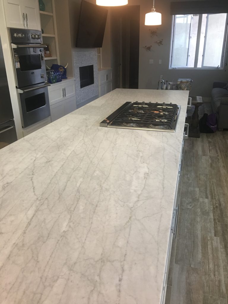 Matte Honed Marble Counters